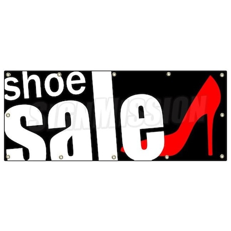 SHOE SALE BANNER SIGN Store Shoes Clearance Signs Athletic